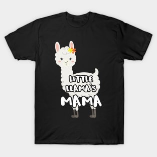 Matching Mother Daughter   Little Llamas Mama T-Shirt